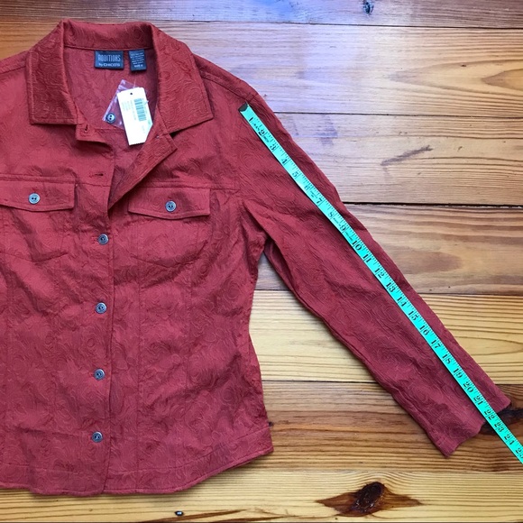 Chico’s Additions Orange Button Jacket, NWT, 0 - Picture 12 of 16